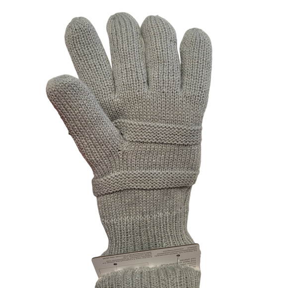 NWT Isotoner eco comfort gray gloves, one size - Picture 2 of 6